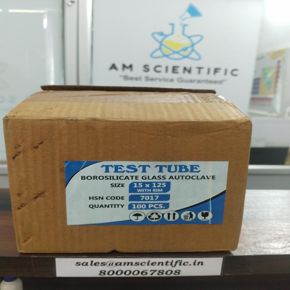 Test Tube Borosilicate Glass - Color: Transparent