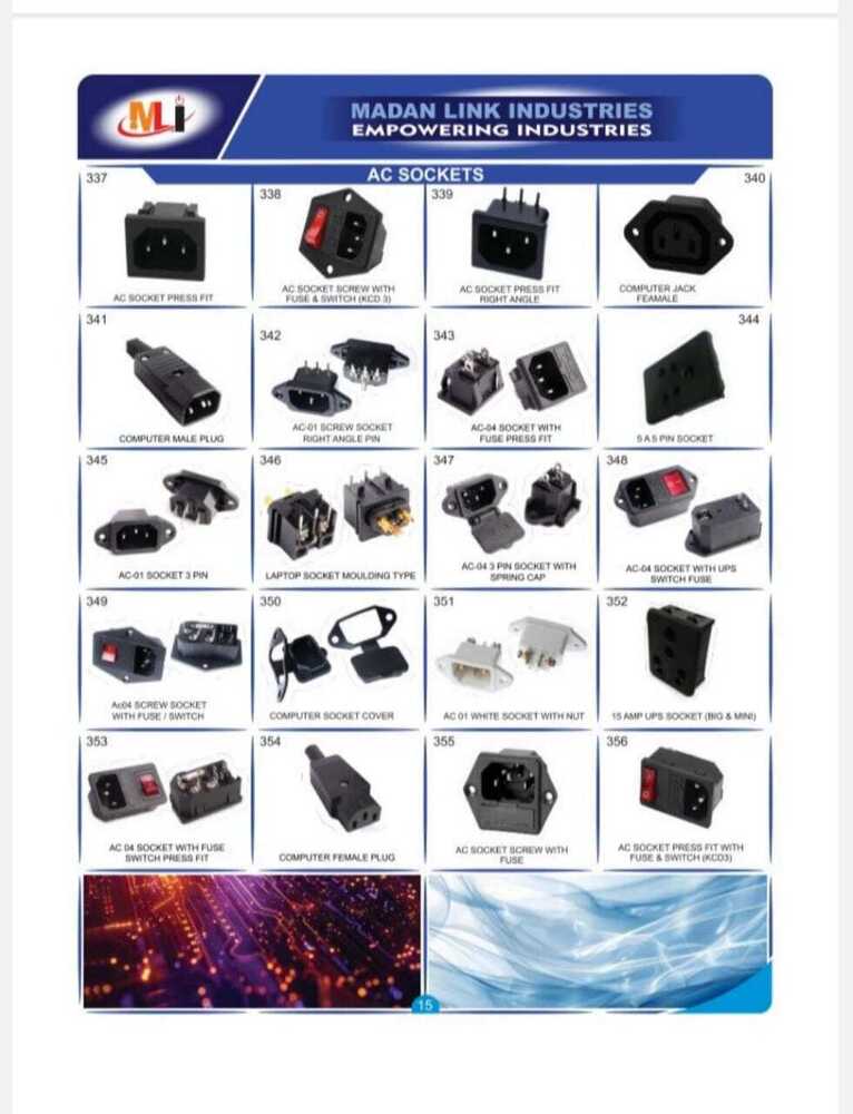 6.35mm 7 Pin Mic Socket - Application: Industrial