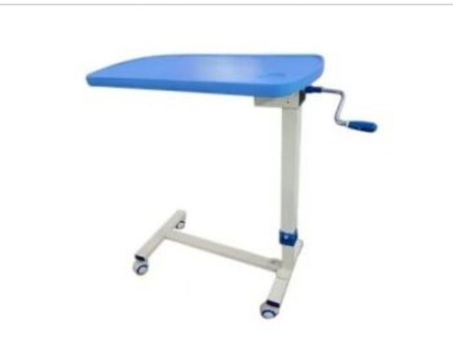 Over Bed Table Genra - Metal Frame, 9.98 Kg Weight Limit, White Finish | Easy To Clean With Dry Cloth