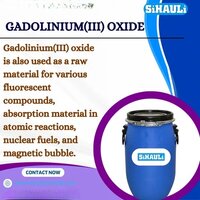 Gadolinium (iii) Oxide Manufacturers, Suppliers, Exporters - Technical Grade 99% Purity, White Powder Form, Cas 12064-62-9, Molecular Weight 362.5 G/mol