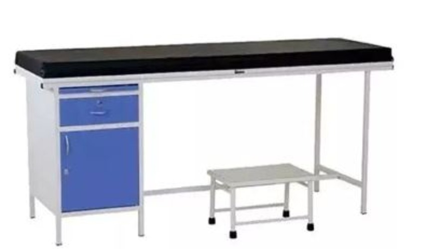 Examination Couch Half - Mild Steel, 30 Inch Height | Ideal For Hospitals And Clinics
