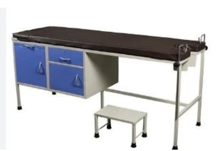 Examination Couch Half - Mild Steel, 30 Inch Height | Ideal For Hospitals And Clinics