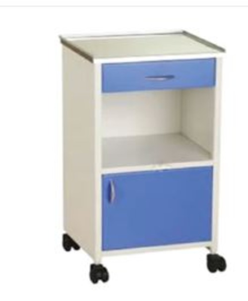 Bed Side Locker Genral - Abs Material, 480l X 480w X 800h Mm Size, Blue Color | Sleek Design, Versatile For Home And Office Use