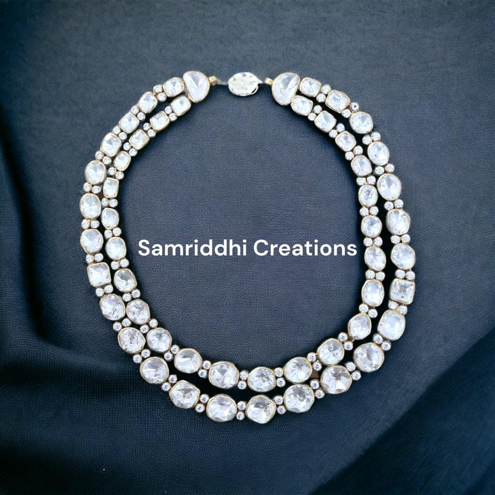 Diamond Polki Necklace Set