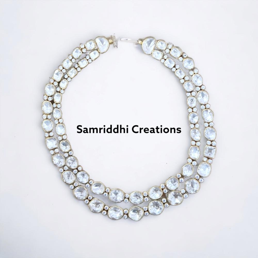 Diamond Polki Necklace Set