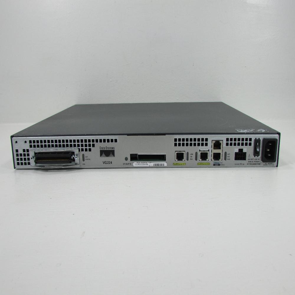 Cisco Vg224 Voice Gateway - Dimension (L*w*h): 1.75h X 17.5w X 13.5d In. (44.4 X 444.5 X 342.9 Mm) Inch (In)