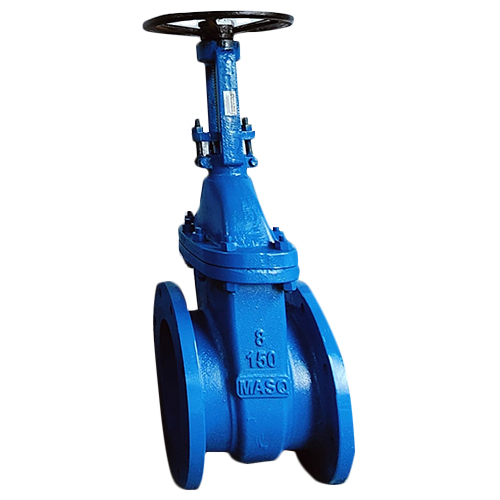 Cast Steel Rising Spindle Gate Valve - Color: Blue