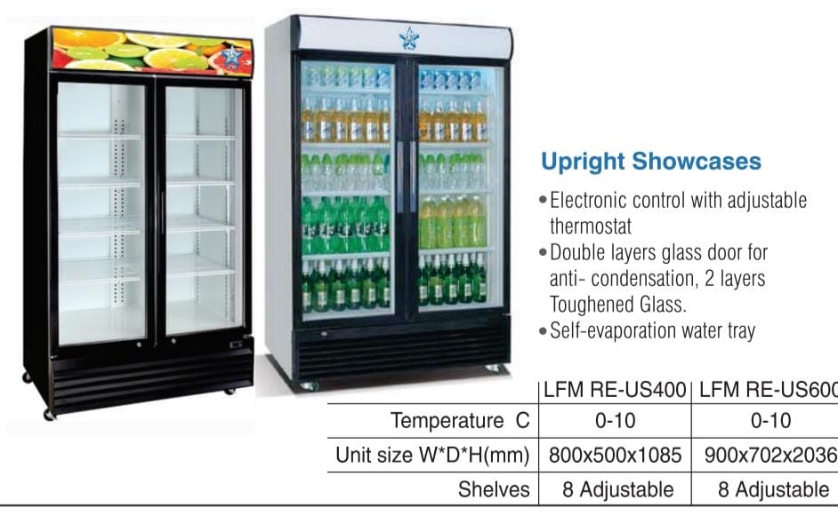 UPRIGHT SHOWCASES 