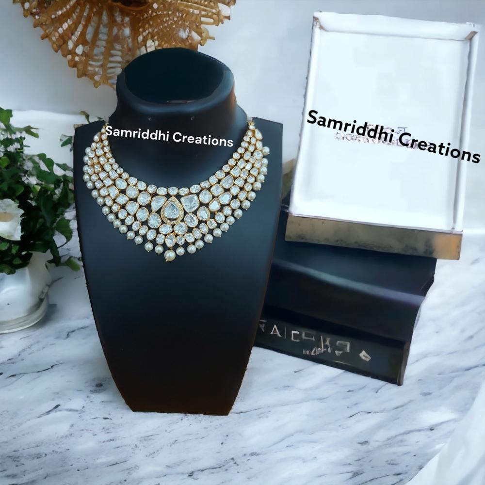 Kundan Polki Necklace Set - Gender: Women