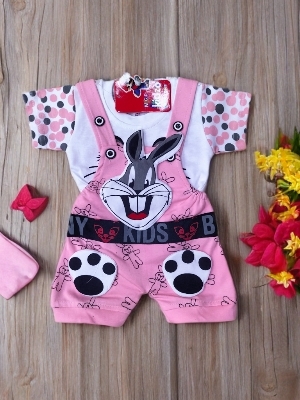 Printed Dungarees