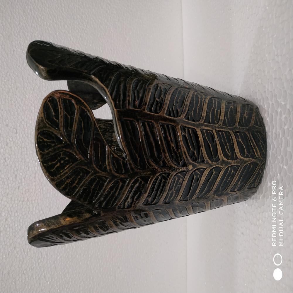 Flower Pot - Color: Golden & Black