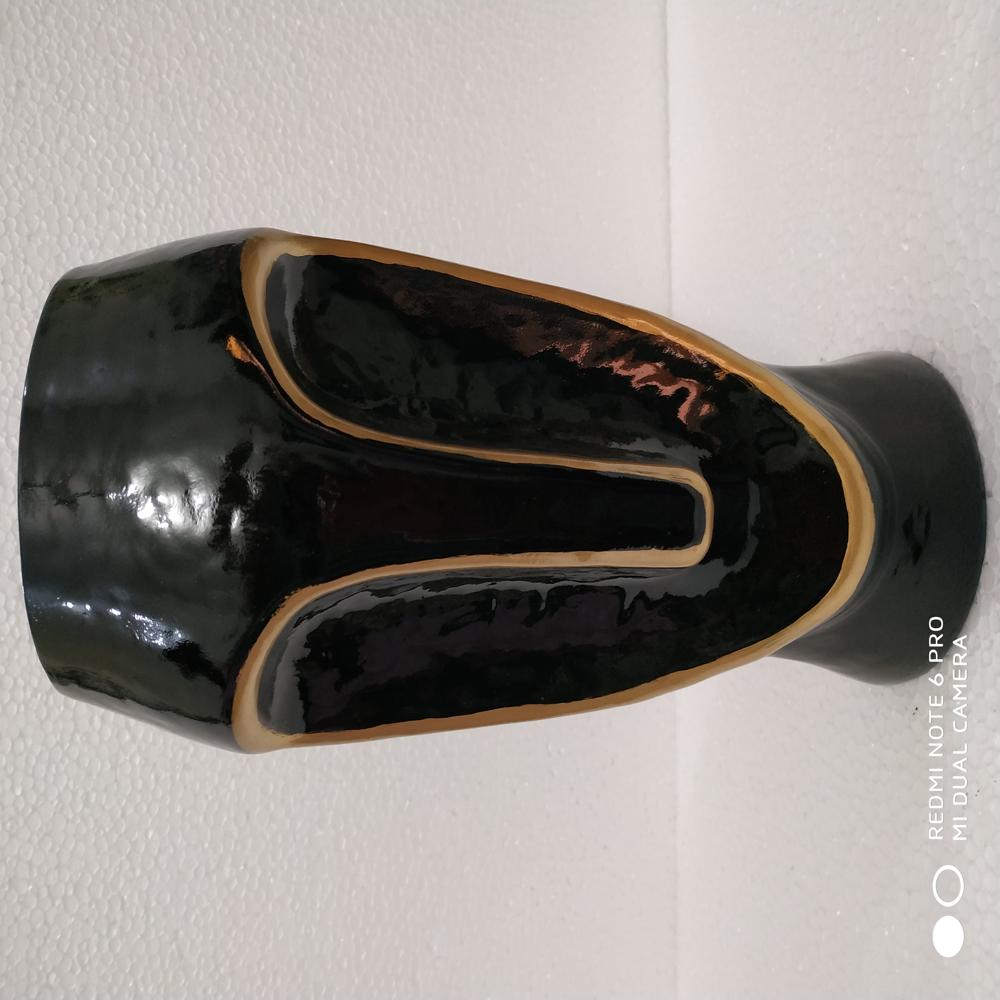 Flower Pot - Color: Golden & Black
