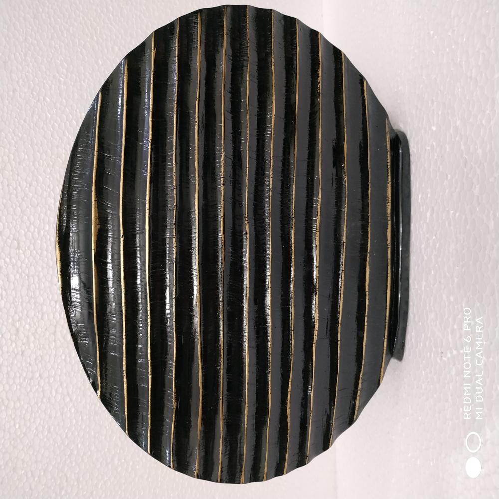 Flower Pot - Color: Golden & Black