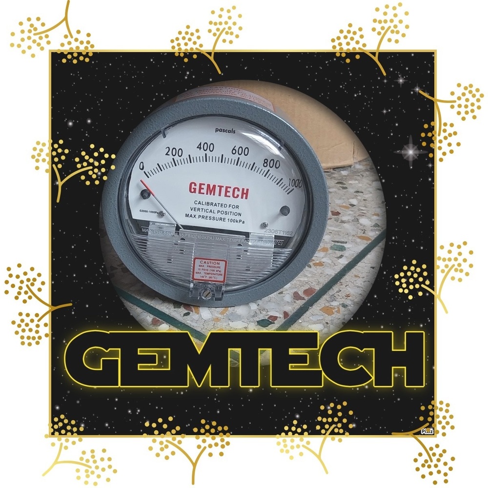 Supplier Gemtech Differential Pressure Gauge In Pandharpur Maharashtra - Accuracy: A 2% (-Ha Model A 1) Of Fs (A 3% (-Ha A 1.5%) On -0