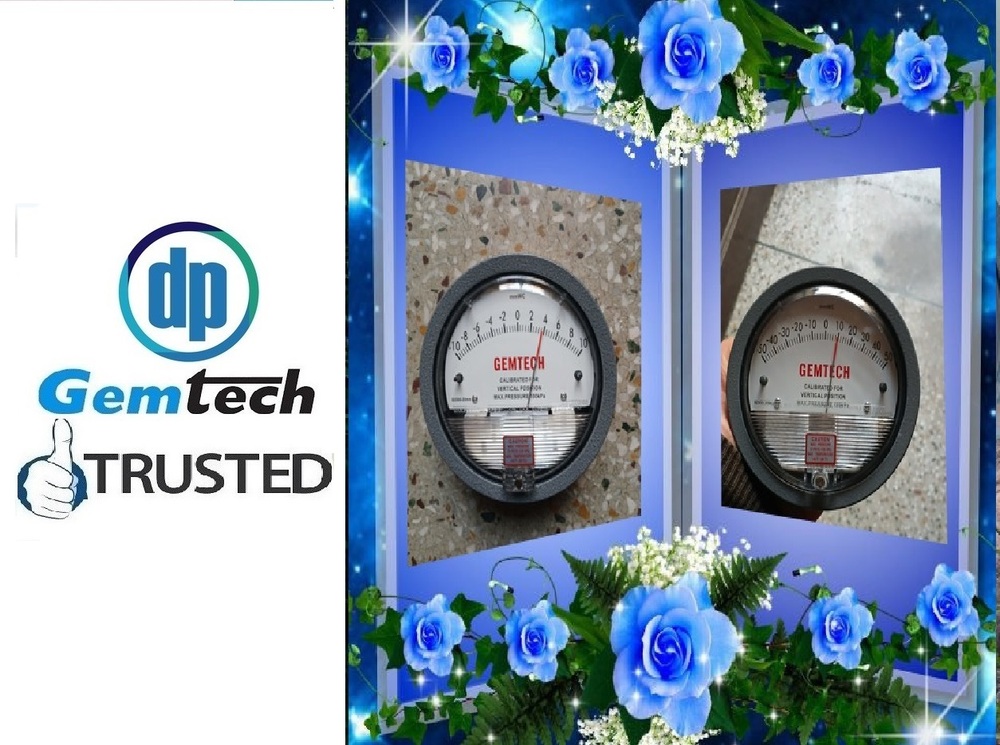 Gemtech Differential Pressure Gauge For Hoshangabad Madhya Pradesh