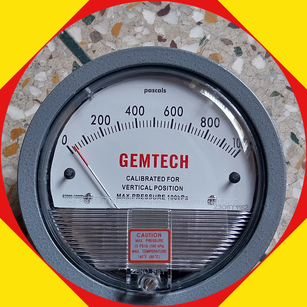 Supplier Gemtech Differential Pressure Gauge In Korba Chhattisgarh - Accuracy: A 2% (-Ha Model A 1) Of Fs (A 3% (-Ha A 1.5%) On -0