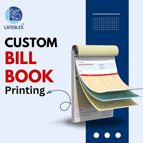 Custome Bill Book - Color: Multicolor
