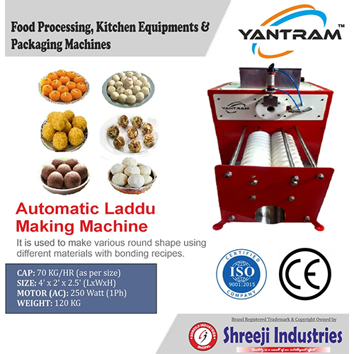 Laddu Making Machine - Automatic, 220-240 Volt | High Quality, Suitable for Motichoor Laddu, Coconut Laddu, Chocolate Balls & More