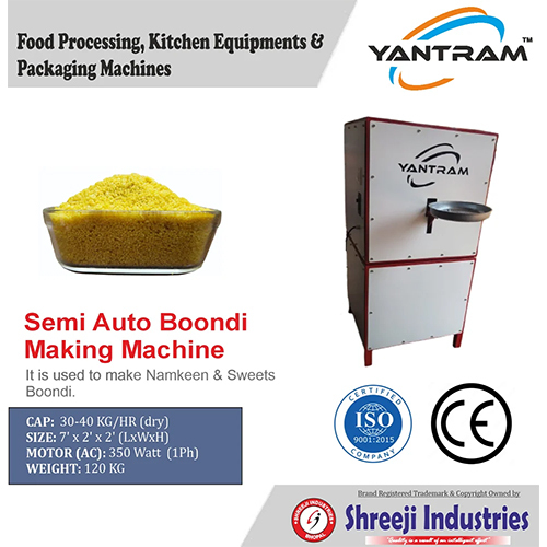 Boondi Making Machine - Automation Grade: Automatic