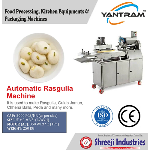 Automatic Rasgulla Making Machine - Features: High Quality