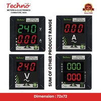 40a Techno Digital Ammeters - Color: Black