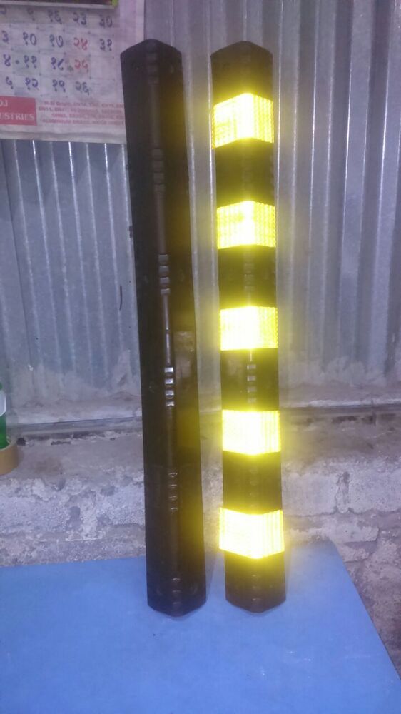 Rubber Corner Guard - Color: Black & Yellow