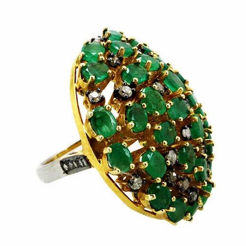 Emerald Ring Diamond - Diamond Carat Weight: 7.80 Carat