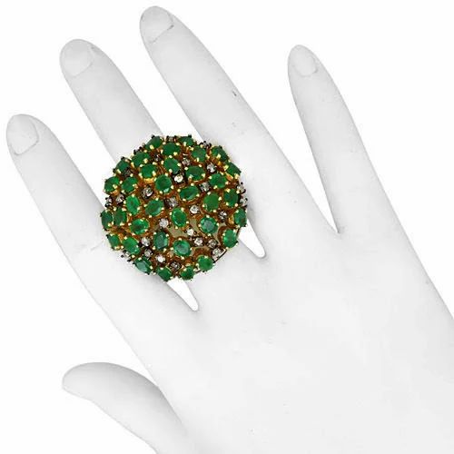 Emerald Ring Diamond - Diamond Carat Weight: 7.80 Carat