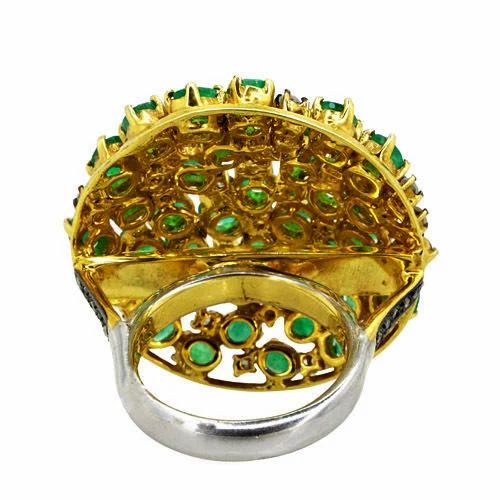 Emerald Ring Diamond - Diamond Carat Weight: 7.80 Carat