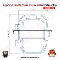 Single Phase LCD Energy Meter in Poly Carbonate Body , Model Name/Number: Tmcb01m With Box