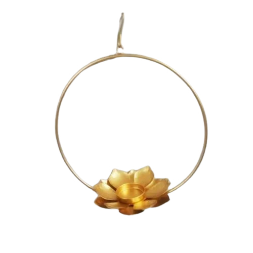 Decorative Iron Hanging Flower Candle Holder