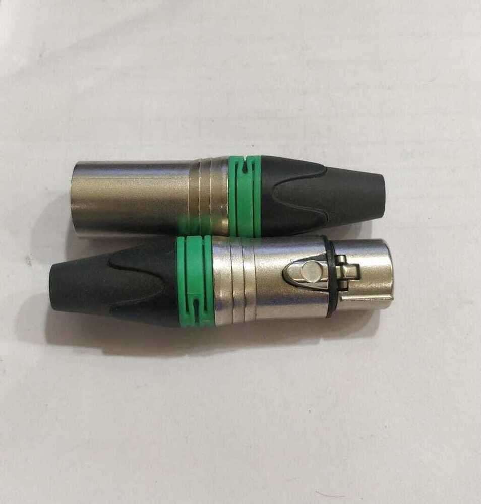 XLR M/F SILVER METAL BODY