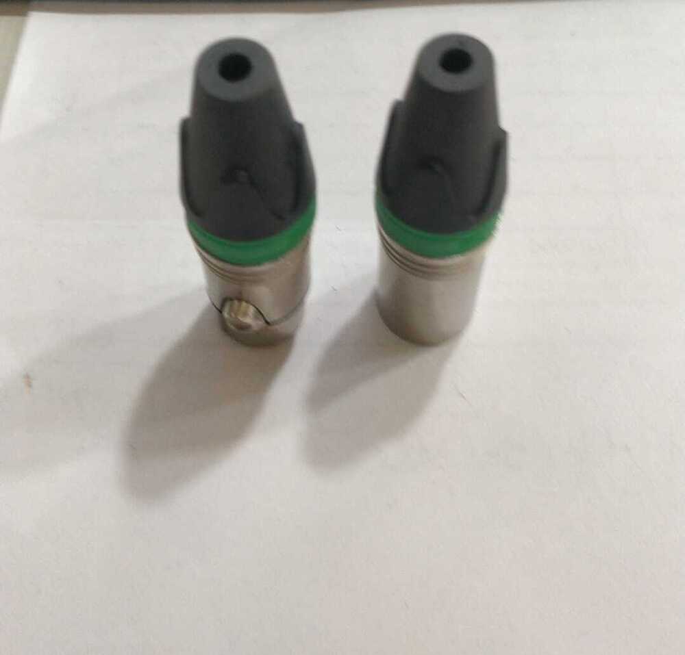 XLR M/F SILVER METAL BODY