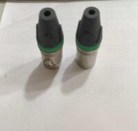 XLR M/F SILVER METAL BODY