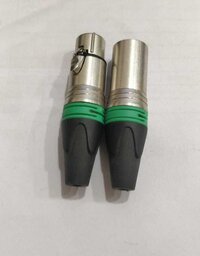XLR M/F SILVER METAL BODY