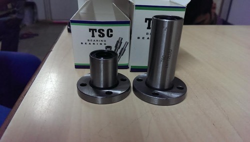 Flange Linear Bearing - Color: Silver