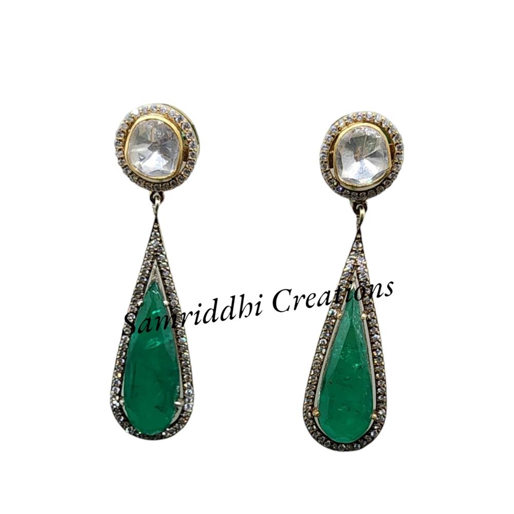 Sapphire Diamond Earrings