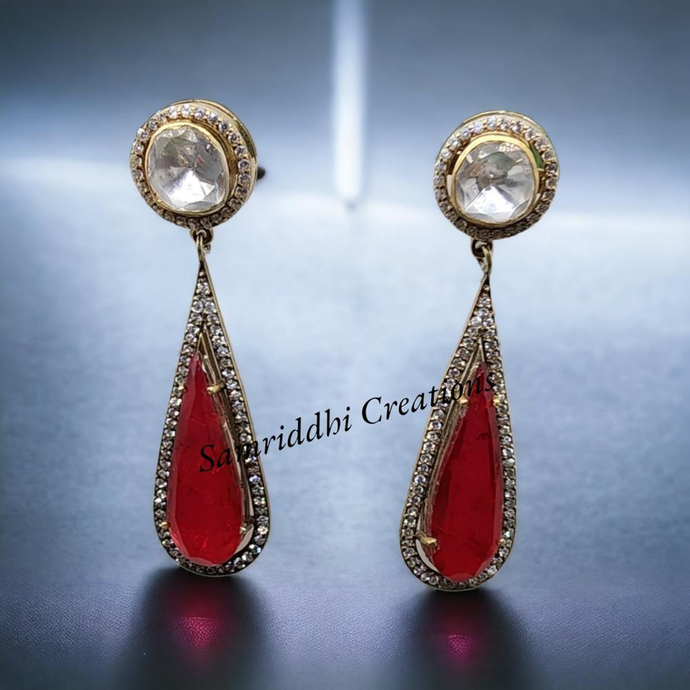 Sapphire Diamond Earrings