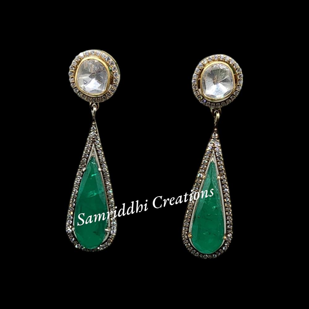 Sapphire Diamond Earrings