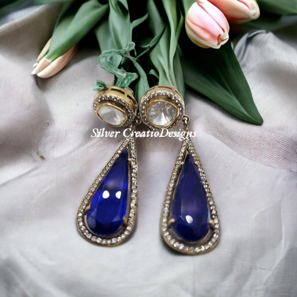Sapphire Diamond Earrings