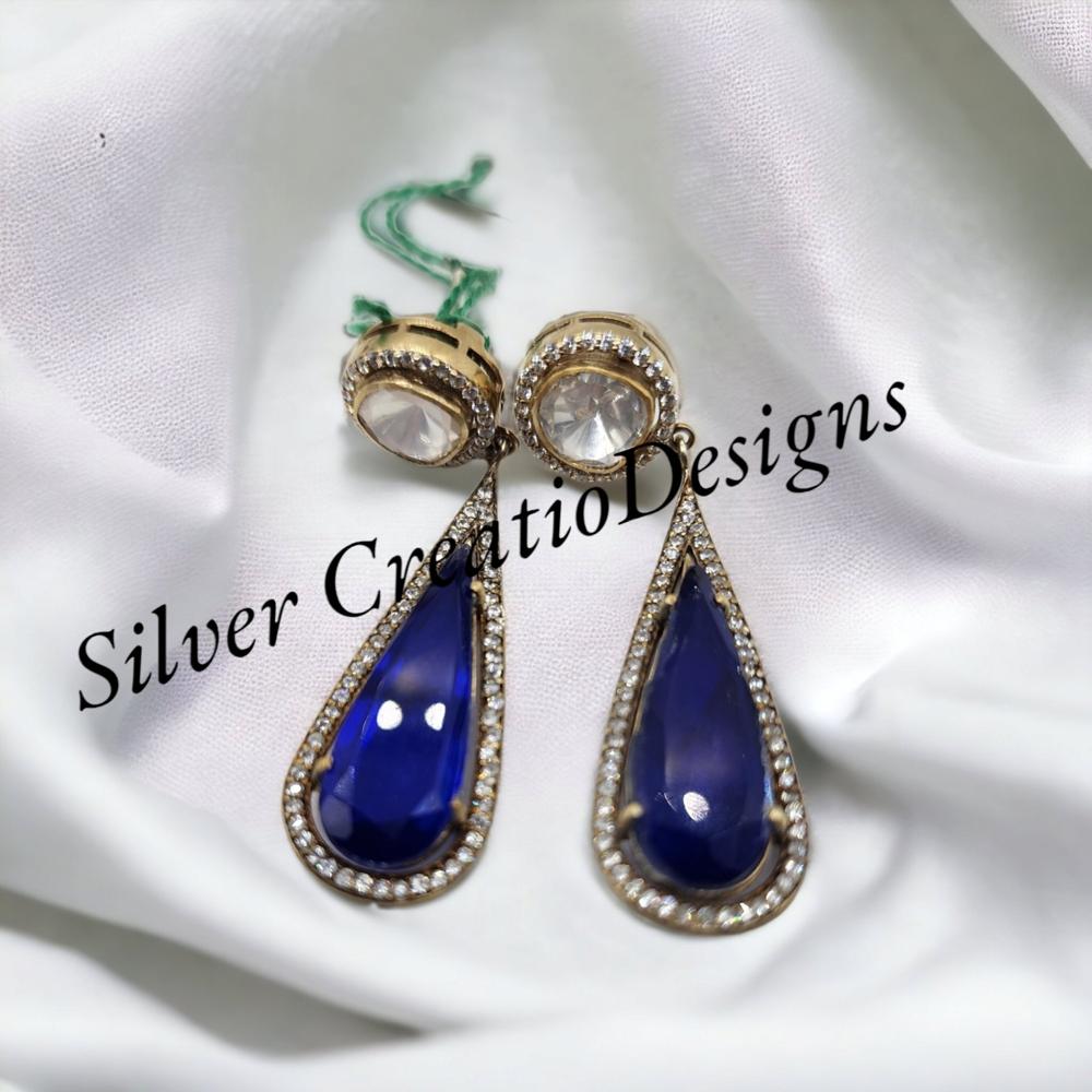 Sapphire Diamond Earrings