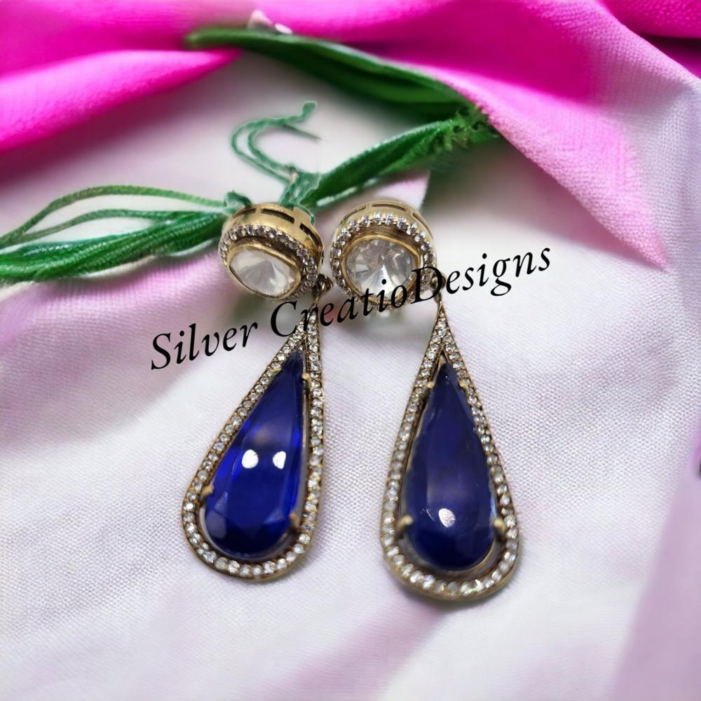 Sapphire Diamond Earrings