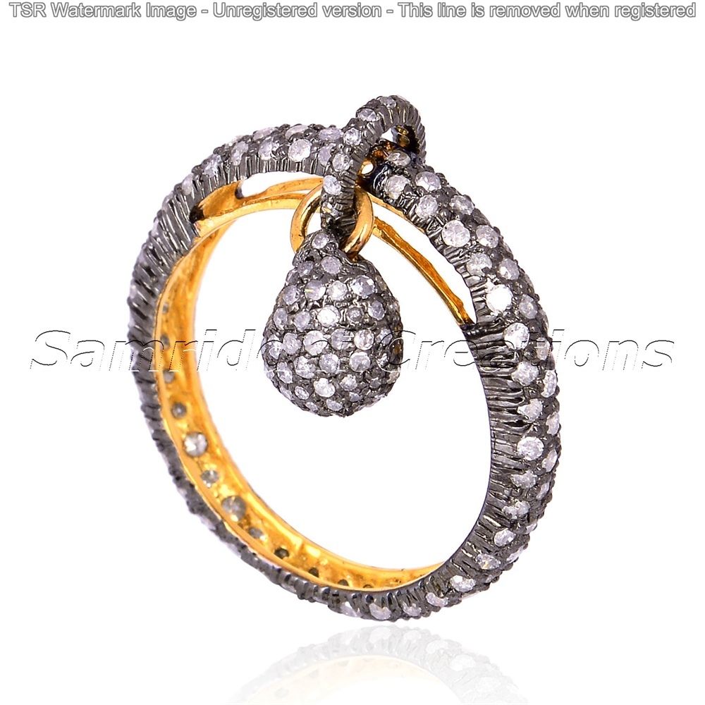 Diamond Tear Drop Ring