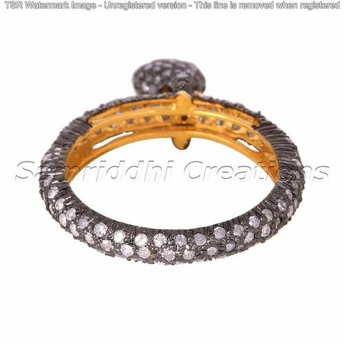 Diamond Tear Drop Ring