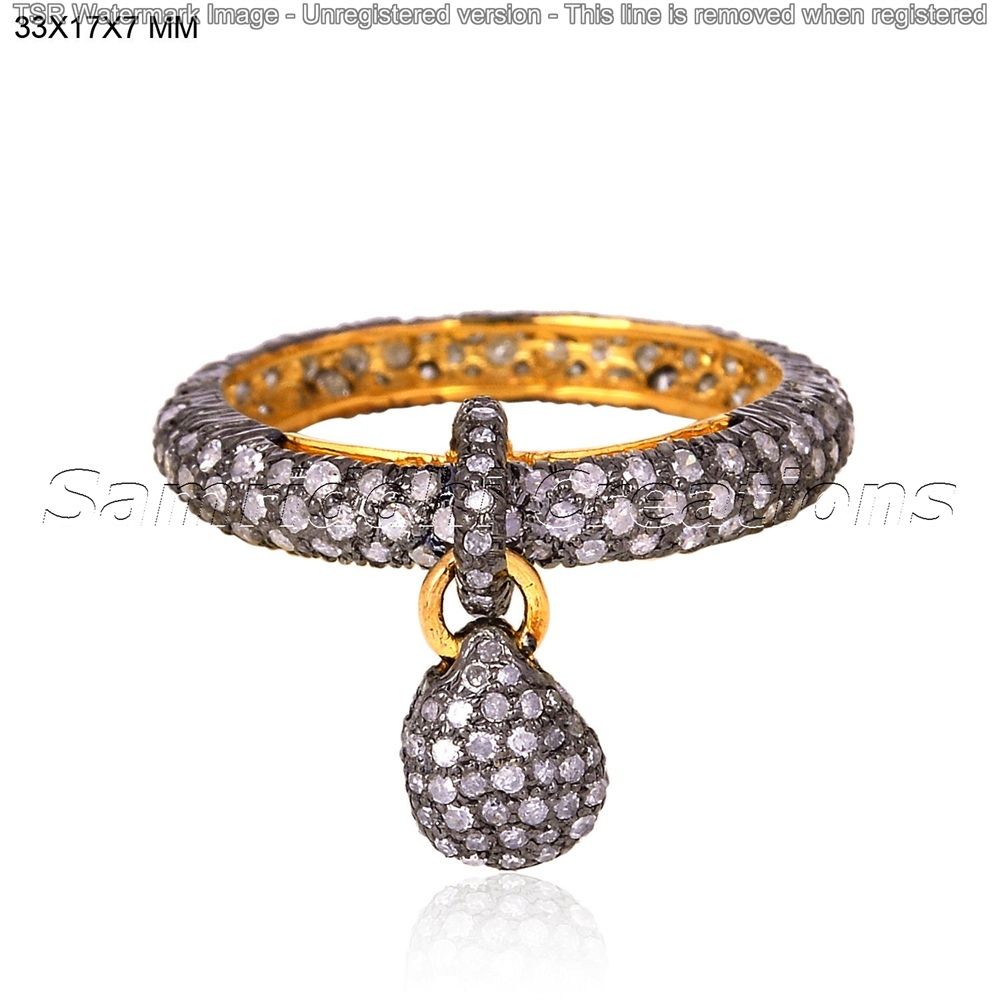 Diamond Tear Drop Ring