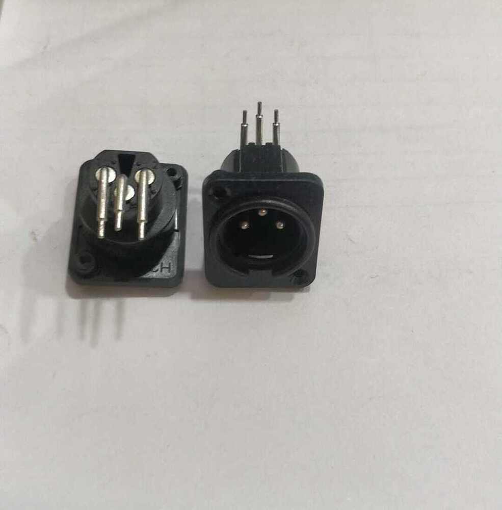 XLR MALE SOCKET RIGHT ANGLE
