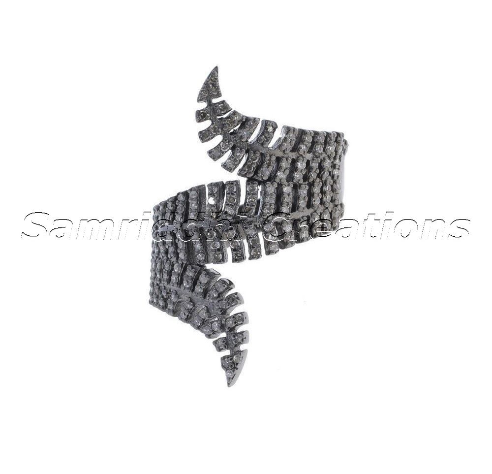 Diamond Finger Ring - Color: Gray