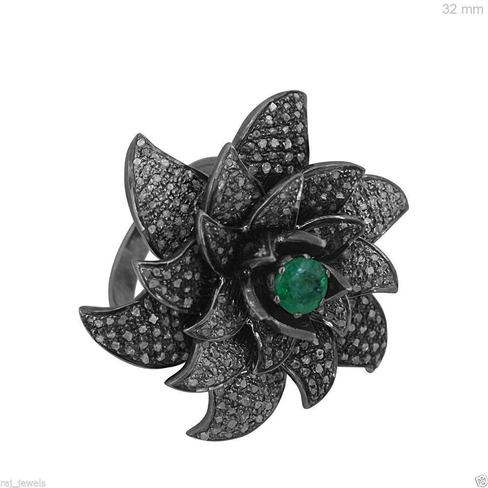 Flower Cocktail Diamond Ring