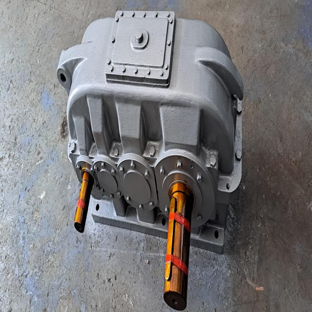 Helical Gear Box - Color: Silver Paint Coated