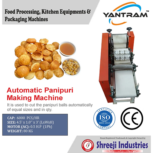 Panipuri Making Machine
